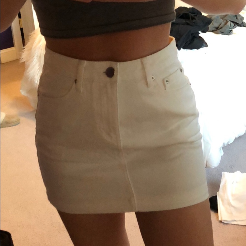 White skirt